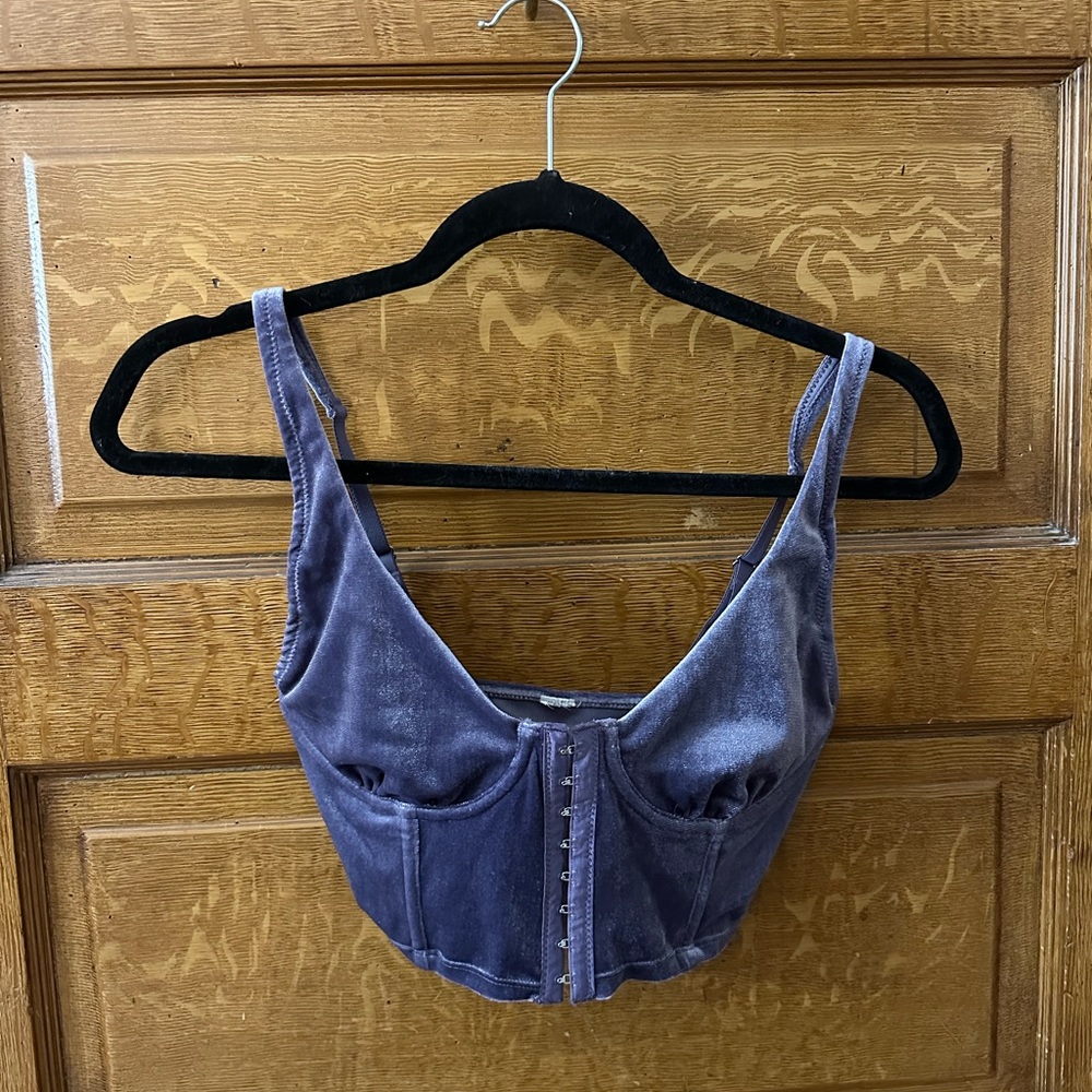 Purple crop top